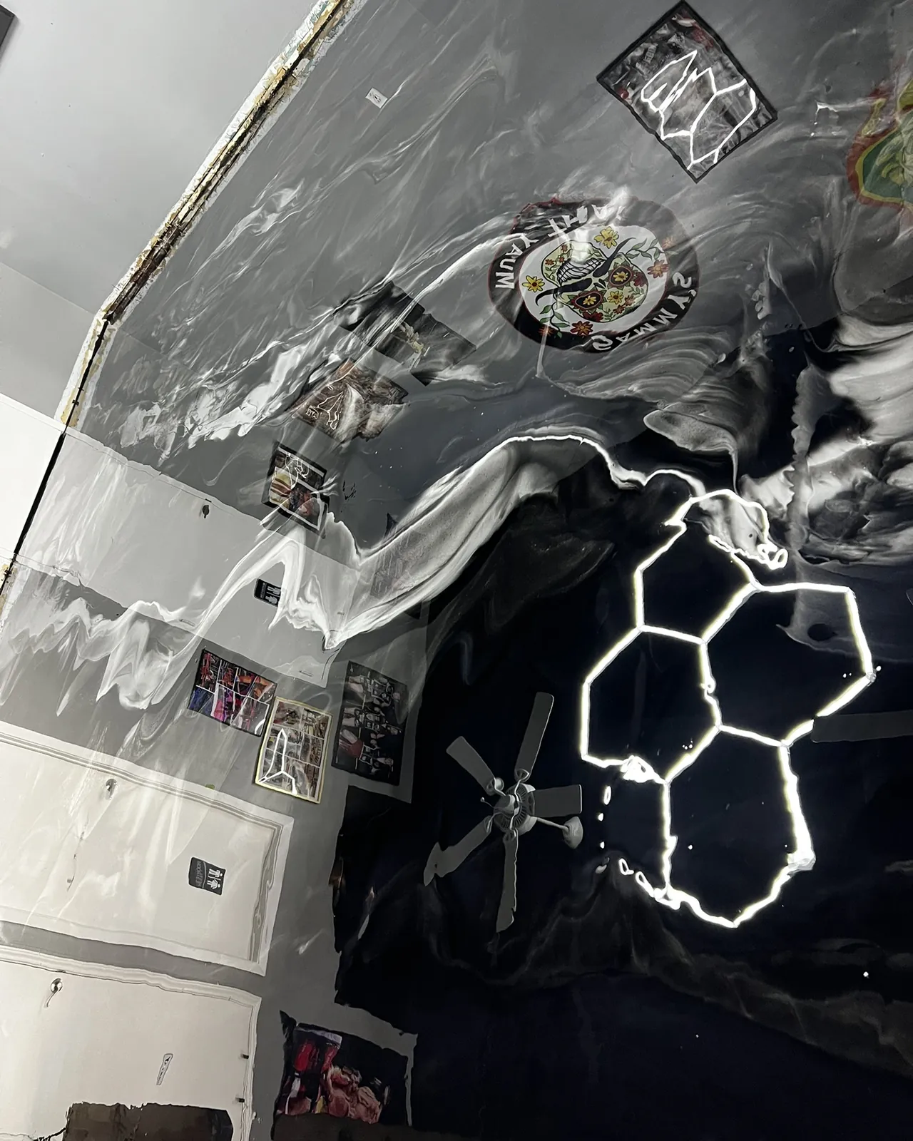 Sammy's Muay Thai, metallic epoxy