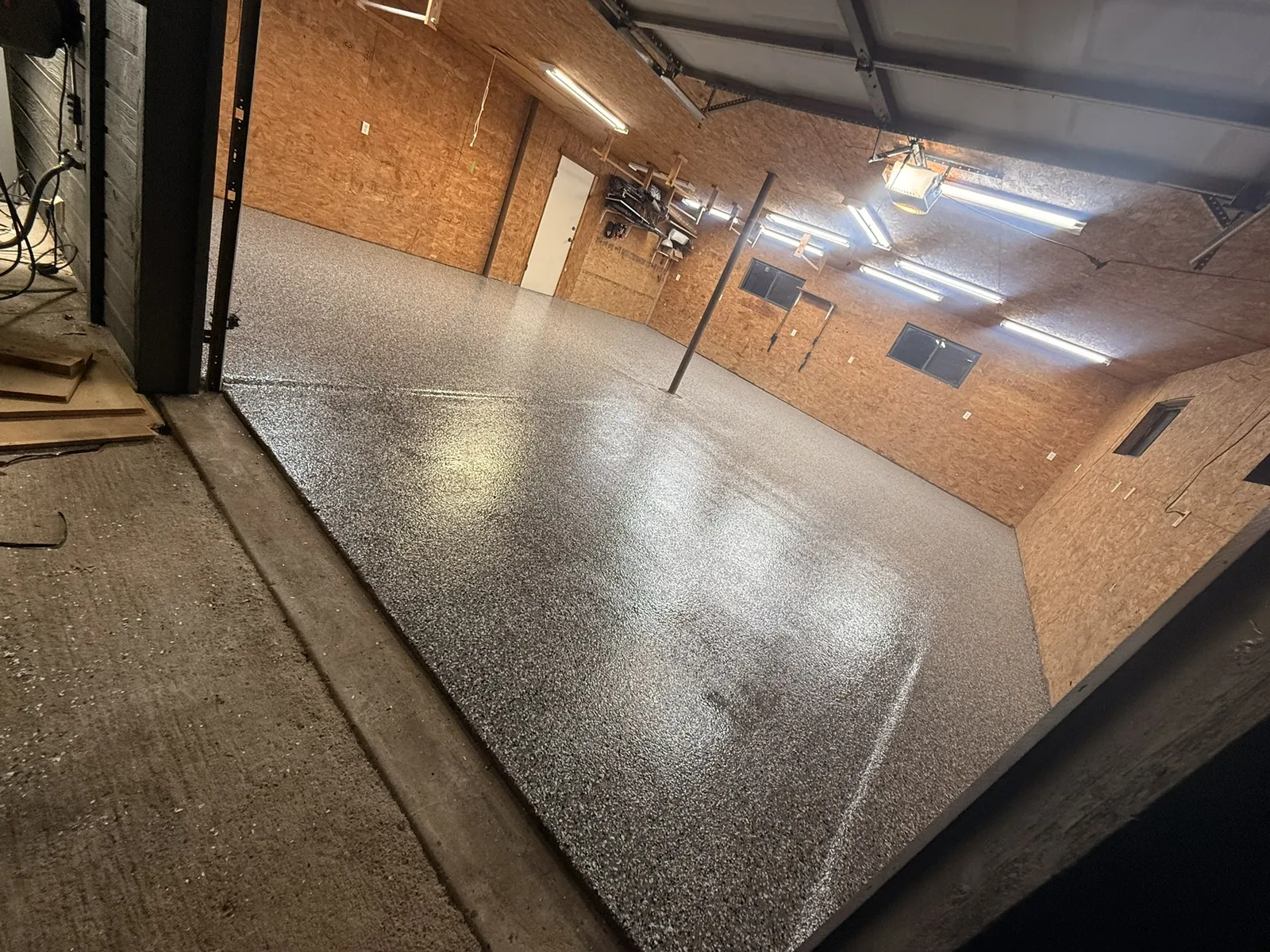 Workshop floor, Charcoal flake, sealed